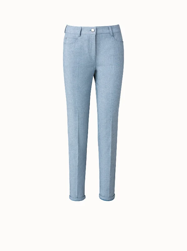 Light Comfort Magda Pant In Cotton Denim Stretch
