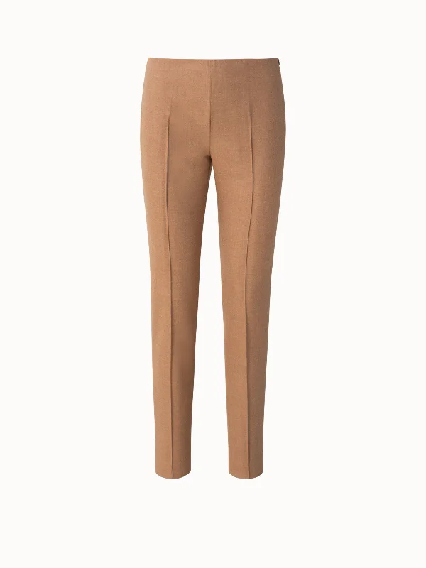 Urban Chic Slim Wool Stretch Flannel Pants