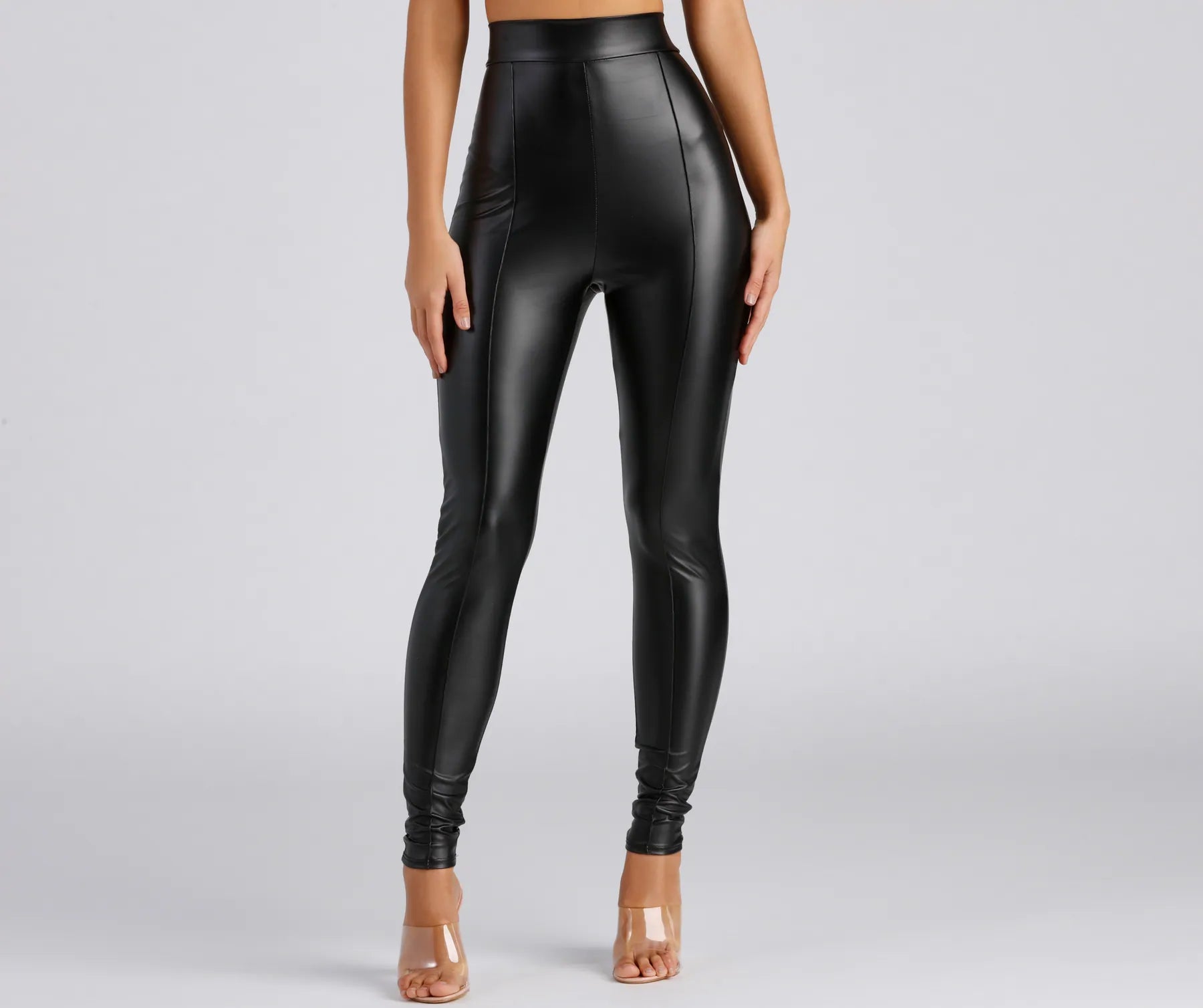 Stylish Ease So Sleek Faux Leather Leggings