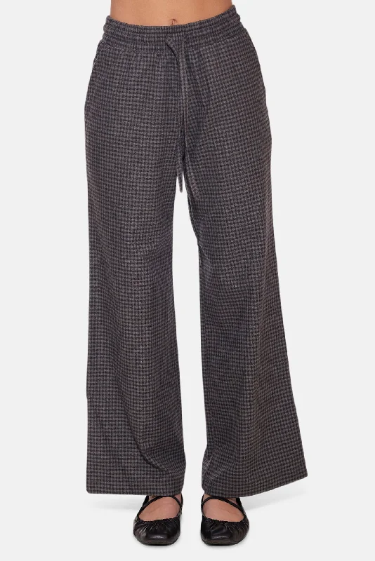 Easygoing Style Alpine Twill Pant Charcoal Gingham
