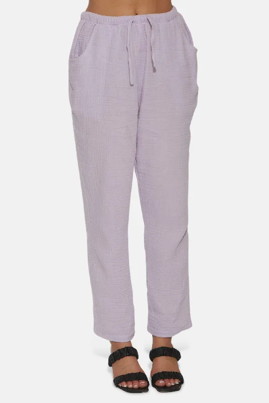 Leisure Travel Dune Gauze Pant Lavender