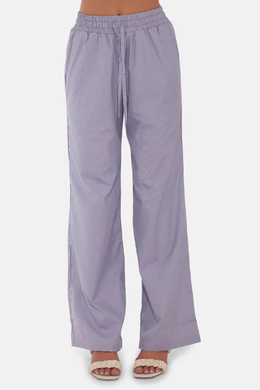 Fresh And Simple Georgica Beach Poplin Pant Grey