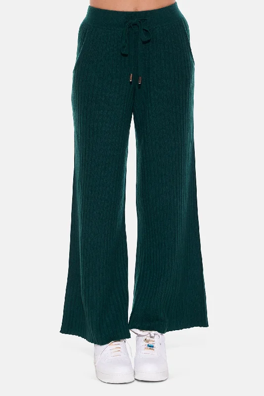 Easygoing Fashion Sophie Wide Leg Pant Deep Forest
