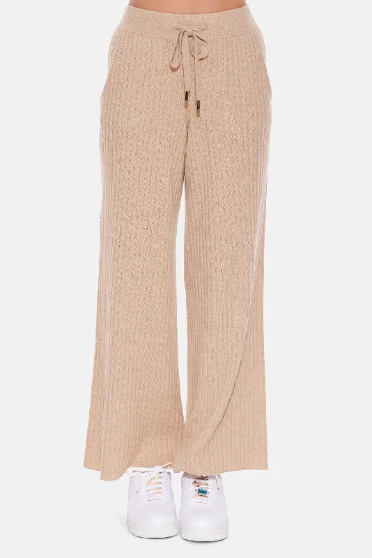 Easy Chic Sophie Wide Leg Pant Sand Hill
