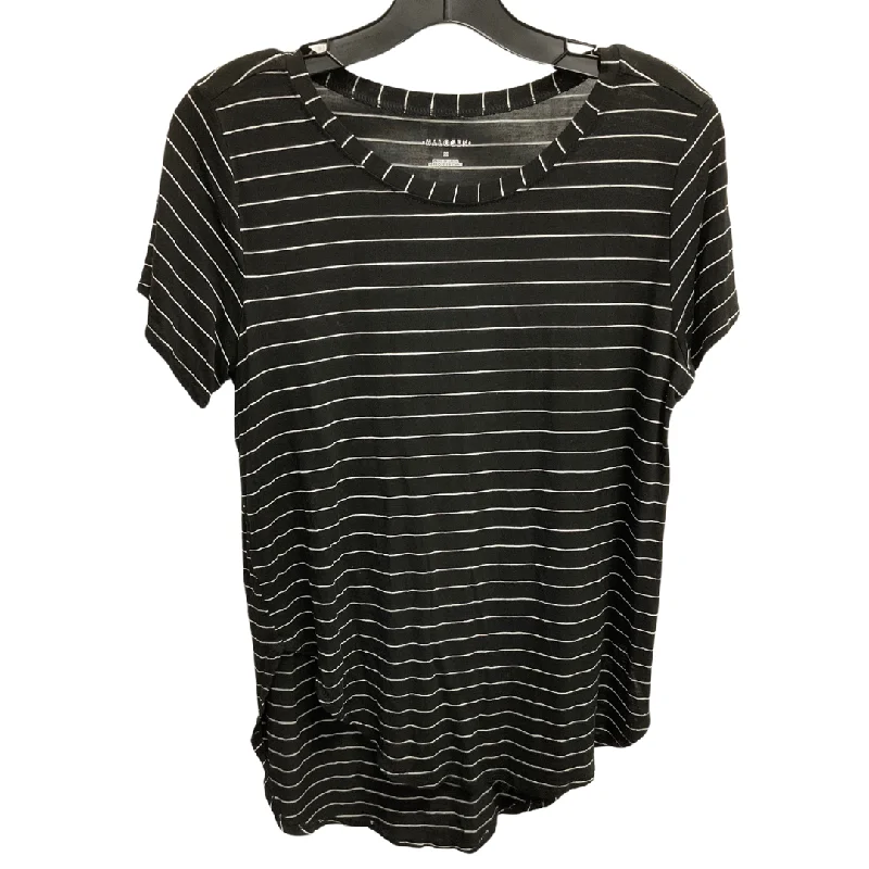 Sports Design Top Short Sleeve Basic By Halogen In Black & White, Size: M