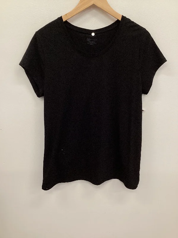 Urban Comfort Top Short Sleeve Basic By No Barriers In Black, Size: Xxxl