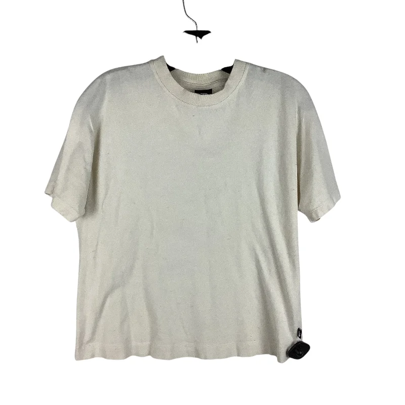 Casual Fit Wear Top Short Sleeve Basic By The North Face In Cream, Size: Xs