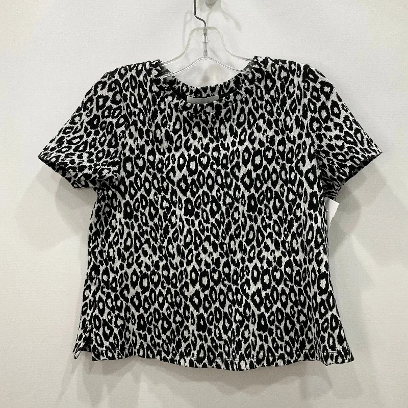Comfortable Dresses Top Short Sleeve By Eri + Ali In Black & White, Size: Xs
