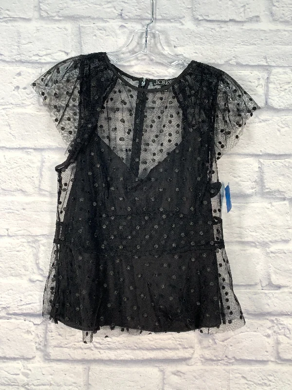 Fashion Pioneer Top Short Sleeve By J. Crew In Black, Size: M