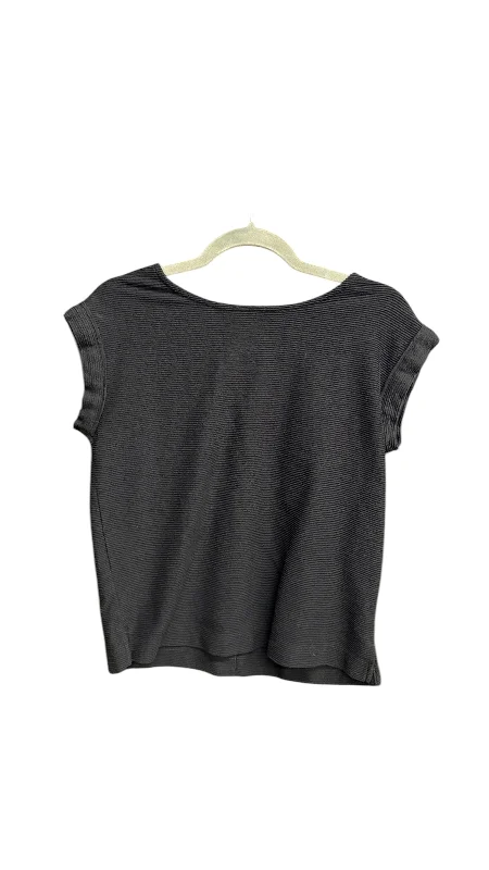 Cozy Chic Wear Top Short Sleeve By Loft In Black, Size: Xs