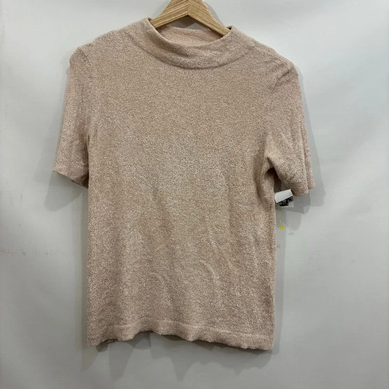 Weekend Comfort Top Short Sleeve By Loft In Pink, Size: Xs