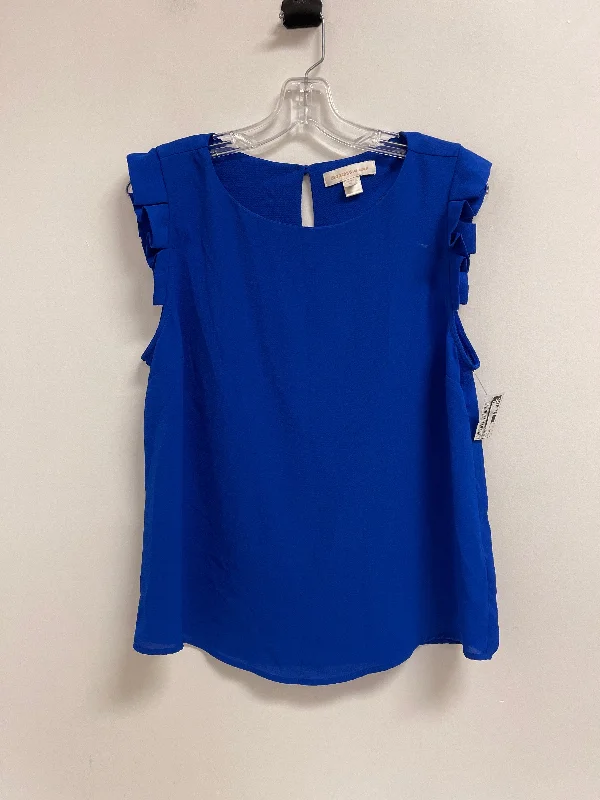 Chic Comfort Top Short Sleeve By Monteau In Blue, Size: Xl