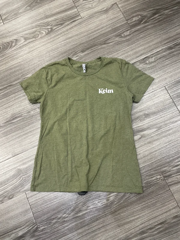 Exclusive Customization Top Short Sleeve By Next Level In Green, Size: Xl