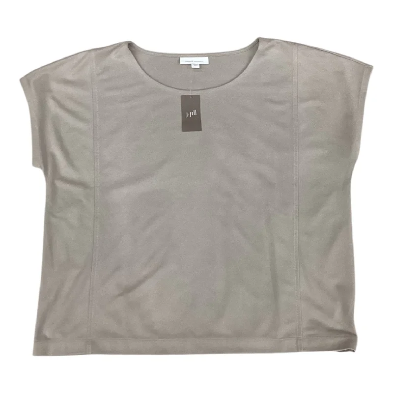 Fashionable And Fashionable Top Short Sleeve By Pure Jill In Tan, Size: L