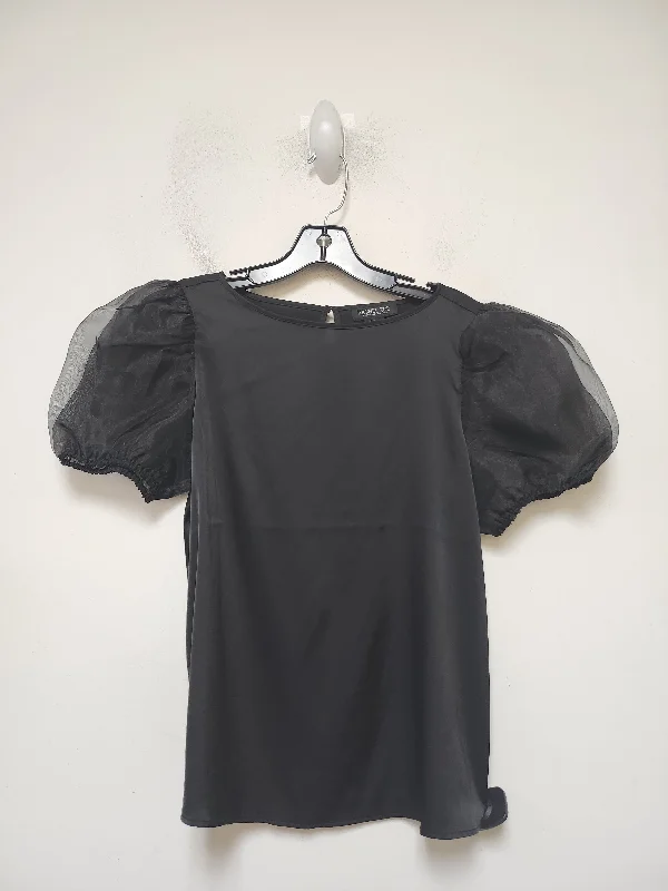 Unique Prints Top Short Sleeve By Rachel Zoe In Black, Size: M