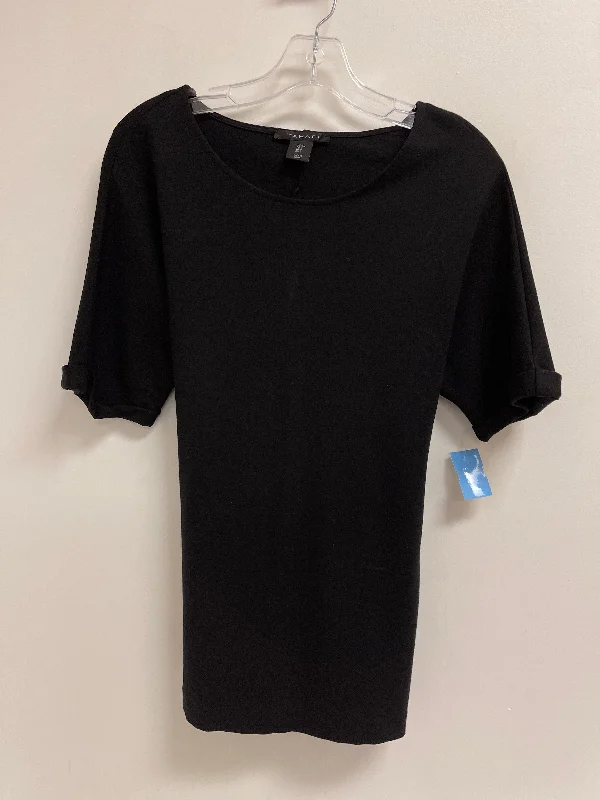 Chic Relaxation Top Short Sleeve By Tahari By Arthur Levine In Black, Size: S