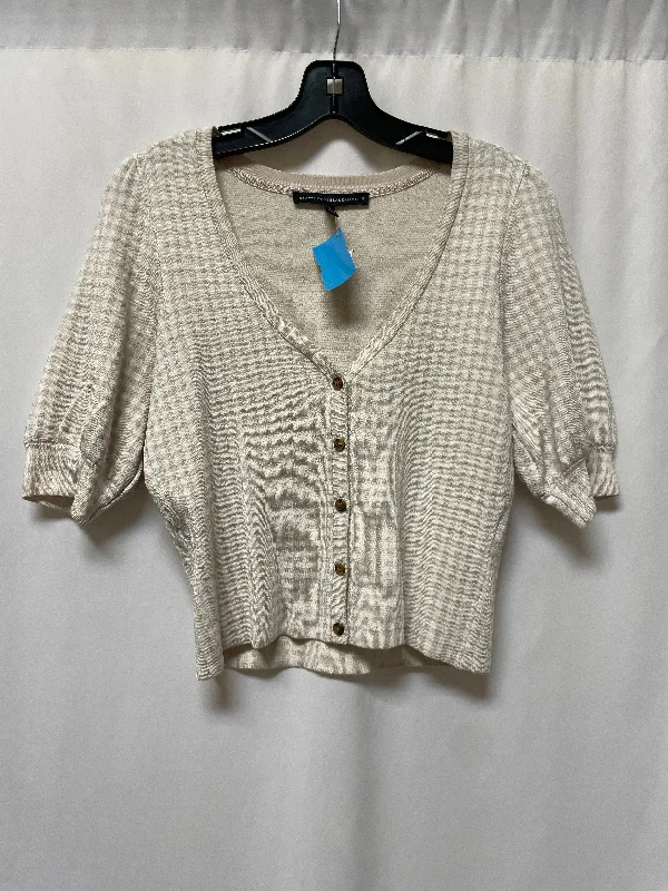Simple Style Top Short Sleeve By White House Black Market In Beige, Size: M