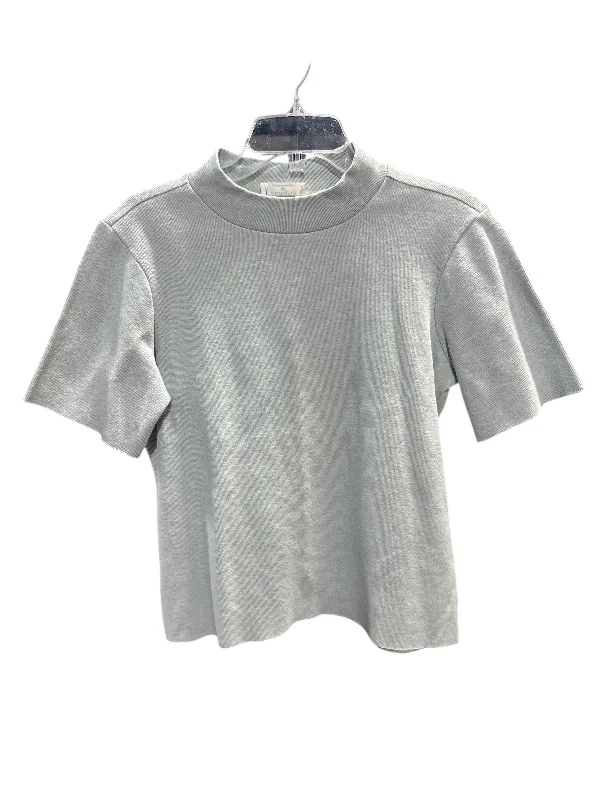 New Season Series Top Short Sleeve By Zenana Outfitters In Blue, Size: M