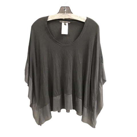 Trendy Looks Top Short Sleeve Designer By Bcbgmaxazria In Black, Size: Xs
