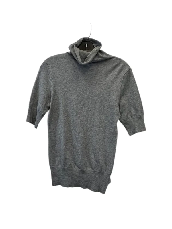 Relaxed Jackets Top Short Sleeve Designer By Classiques Entier In Grey, Size: S