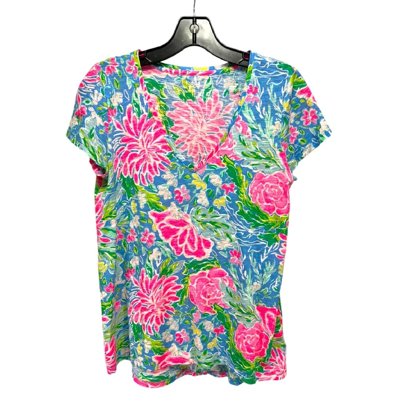 French Style Etta V-Neck Top Designer By Lilly Pulitzer In Multi-colored, Size: XS