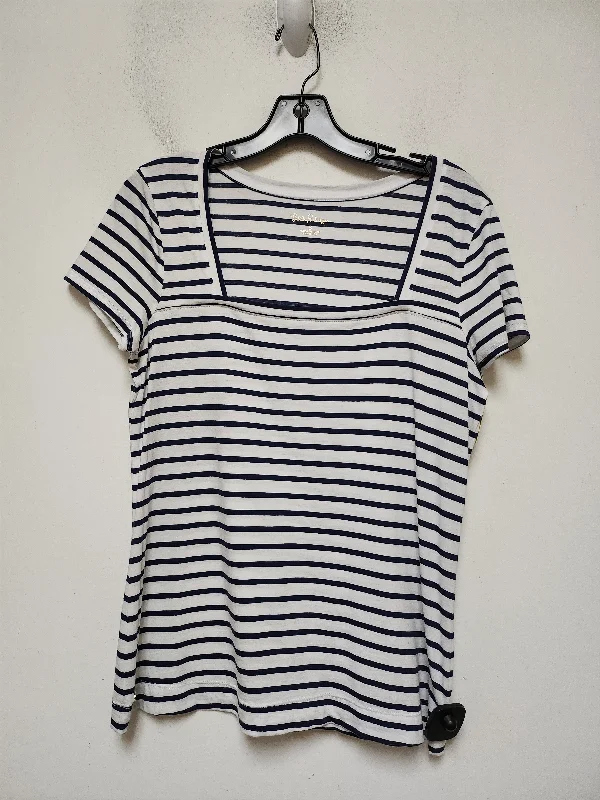 Soft Touch Top Short Sleeve Designer By Lilly Pulitzer In Striped Pattern, Size: S