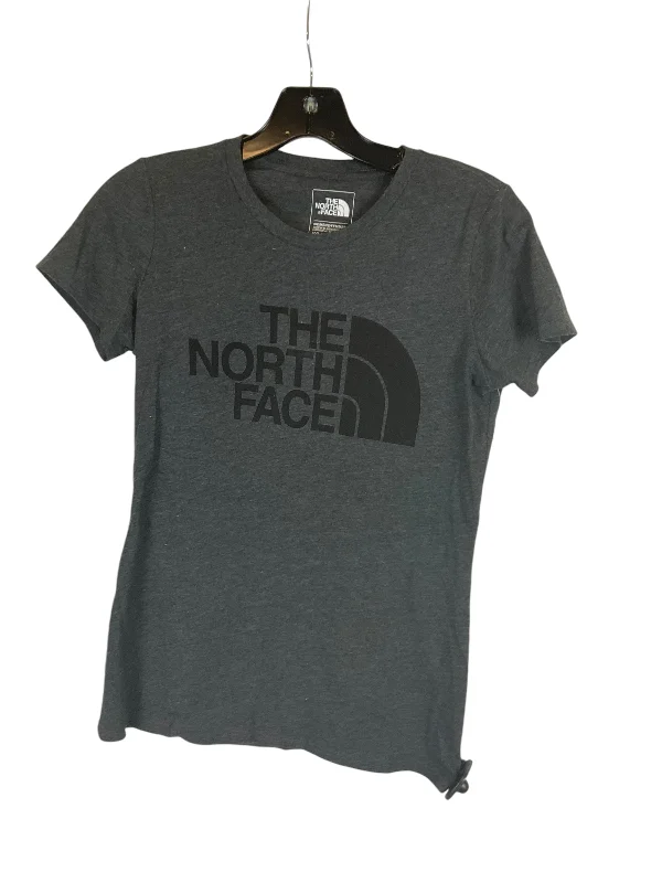 Comfortable Jackets Top Short Sleeve Designer By The North Face In Grey, Size: Xs
