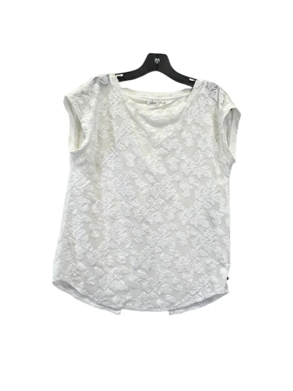 Trendy Wear Top Short Sleeve Designer By Wilfred In White, Size: S
