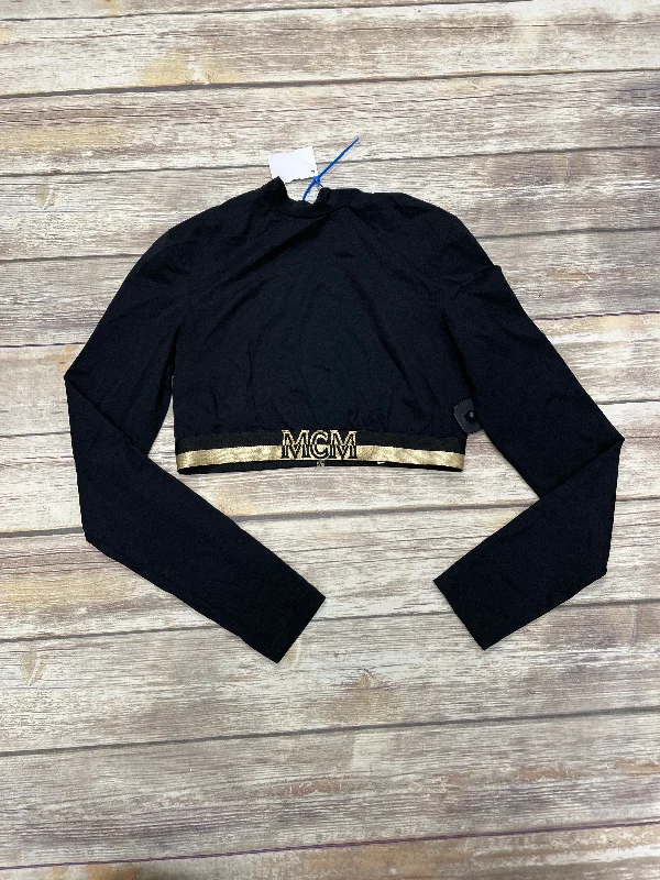 Cozy Layers Top Short Sleeve Luxury Designer By Mcm In Black, Size: M