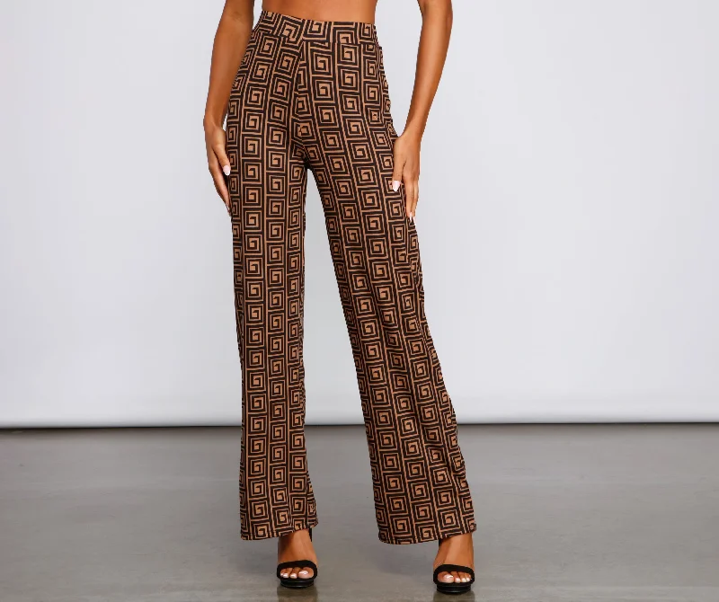 New Products Trendy-Chic Vibes Wide-Leg Pants