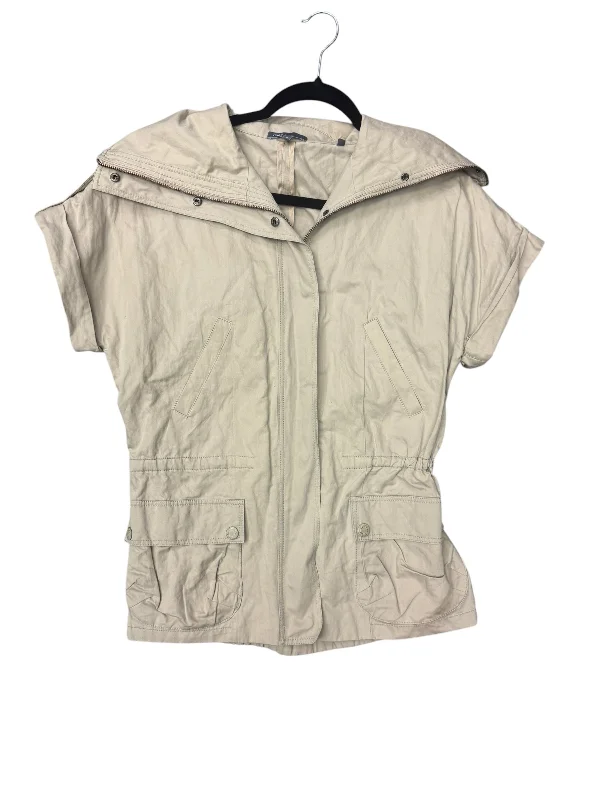 Soft Casuals Tunic Short Sleeve By Vince In Beige, Size: S
