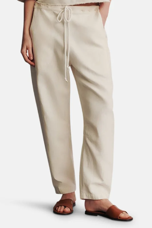 End Of The Year Jetties Beach Pant In Japanese Denim White