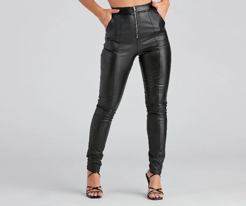 Fresh And Capable Unstoppable Zip Front Leggings