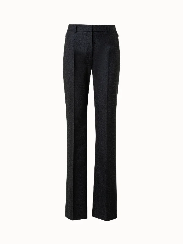 All-Day Comfort Wool Stretch Flannel Bootcut Pants
