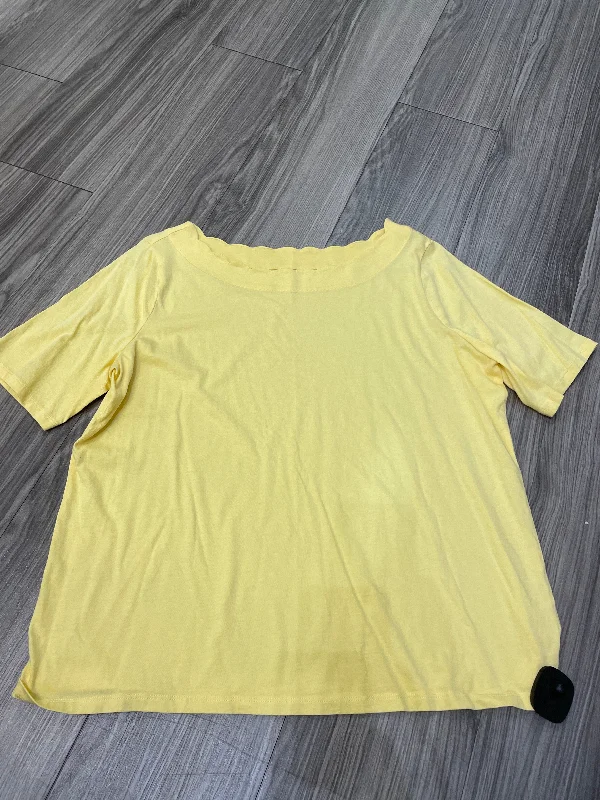 Fashion Selection Yellow Top Short Sleeve Talbots, Size 1x