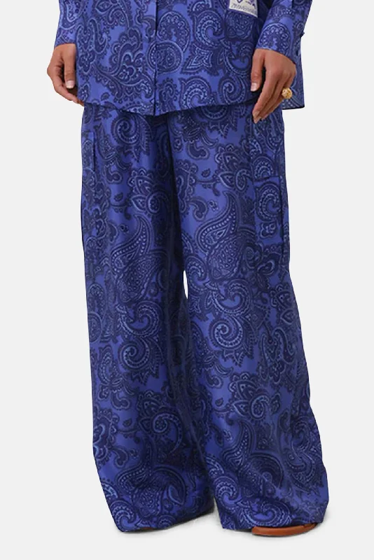 Advanced Customization Ottie Relaxed Pant Blue Paisley