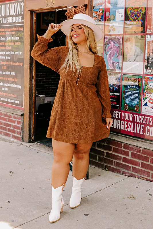 Cozy Fashion Trends Afternoon Date Mini Dress Curves