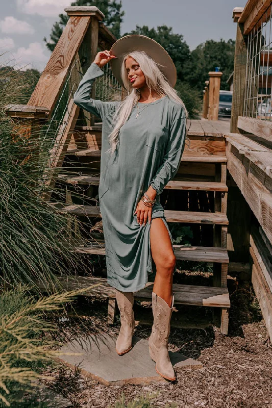 Light Dressing Breezy Times Shift Dress In Jade