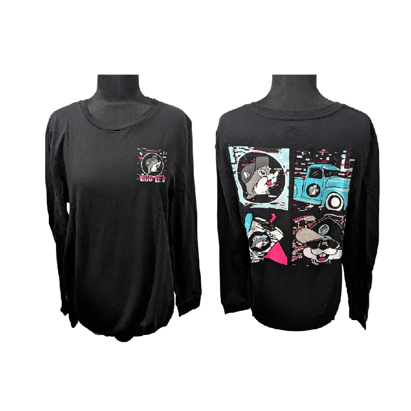 Casual Ease Buc-ee's 4 Squares Long Sleeved Shirt