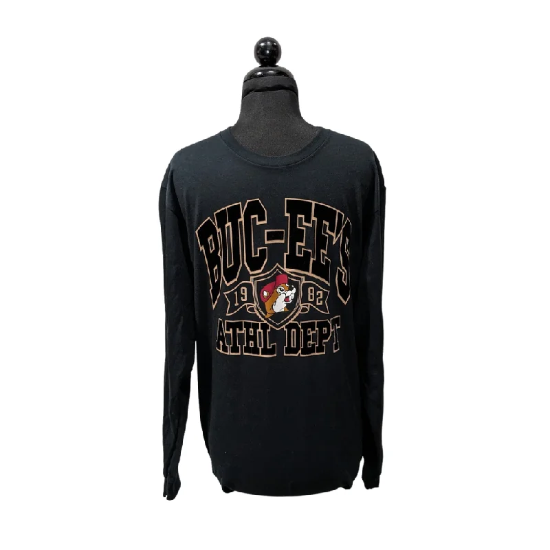 Light Dressing Buc-ee's Black Athletic Department Long Sleeved Shirt