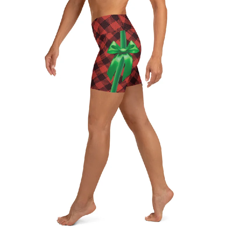 Celebrity Style Christmas Present Yoga Shorts