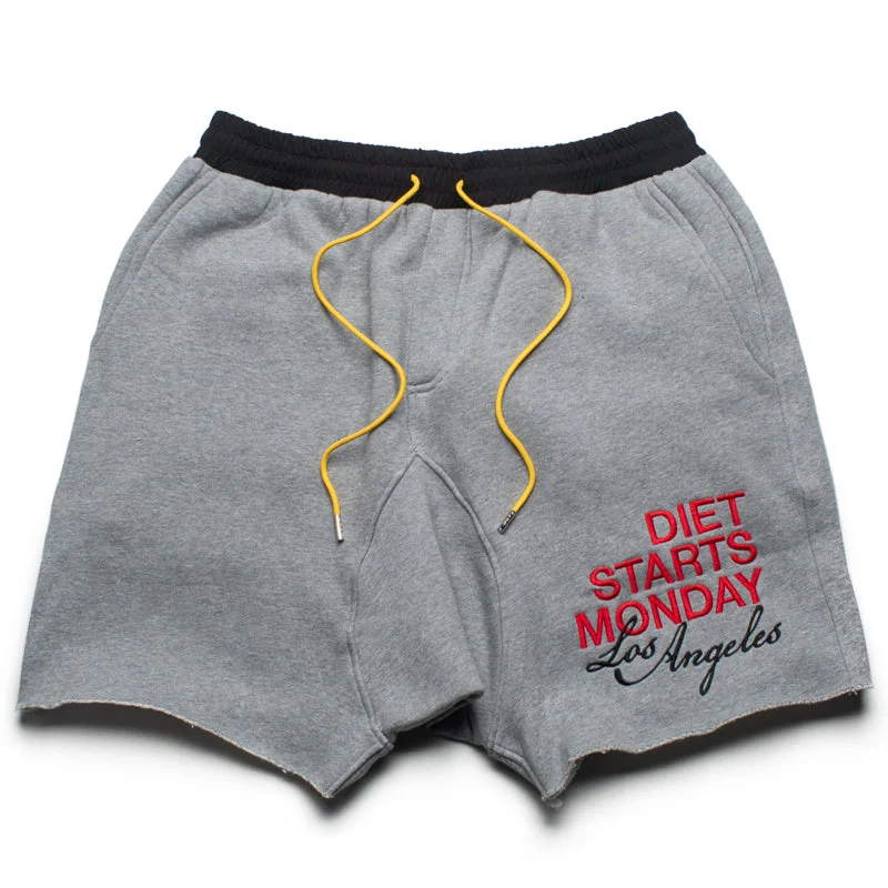 Weekend Comfort Wear Diet Starts Monday DSMLA Ace Shorts - Heather Grey