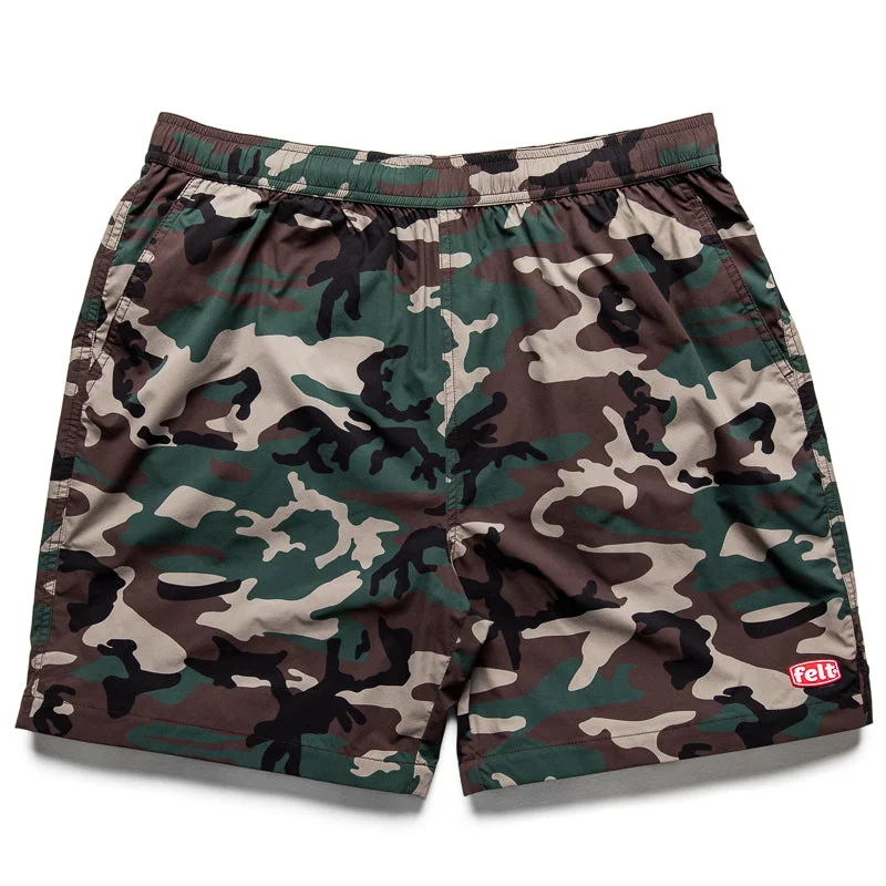 Advanced Customization Felt Work Logo Swim Shorts - Camouflage