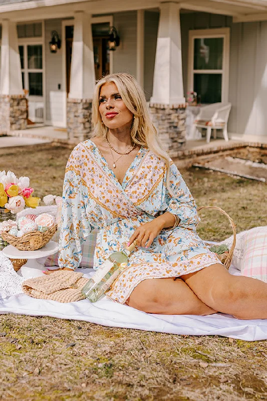Comfortable Fashion Flower Field Lane Dress Curves