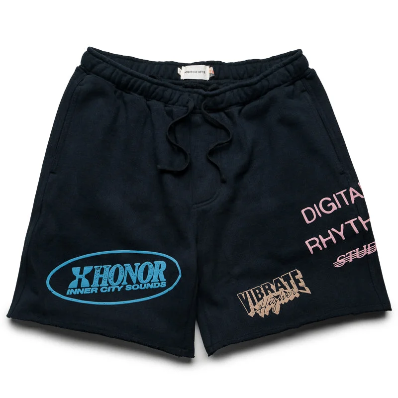 Luxury Classic Honor The Gift Studio Terry Short - Black