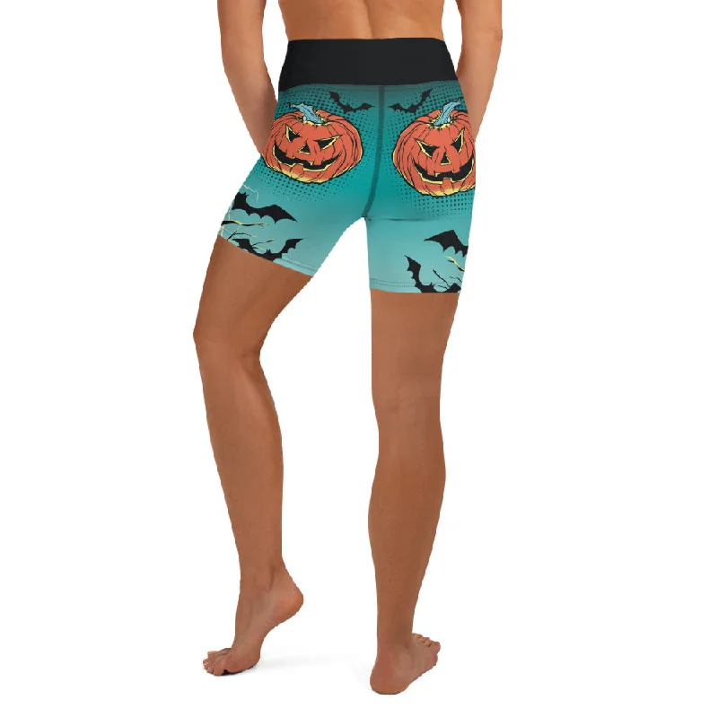 Practical Style Jack O'Lantern Yoga Shorts