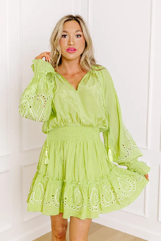 Timeless Comfort Key West Cutie Eyelet Mini Dress