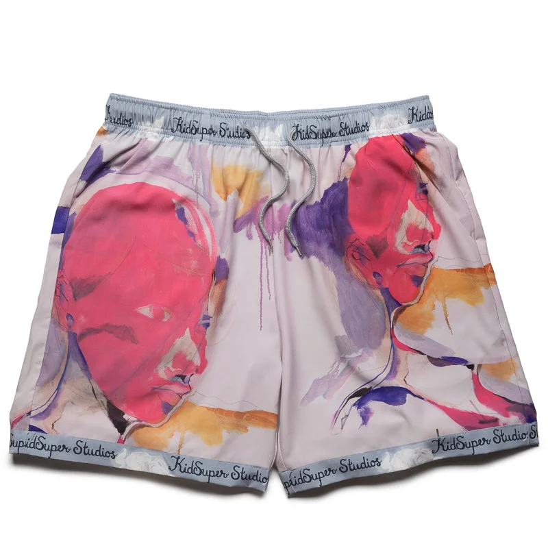 Fashion Selection KidSuper Printed Shorts - White