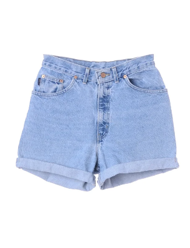 Minimalism Label Willow Rolled Hem Denim Shorts