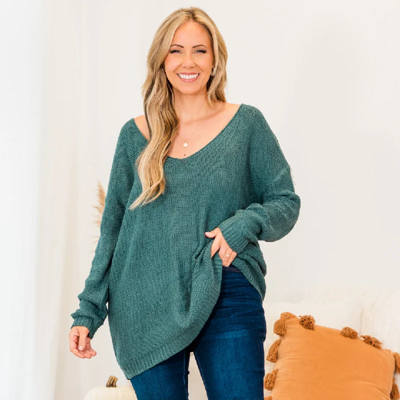 Relaxed Fit Like A Cloud Sweater, Green
